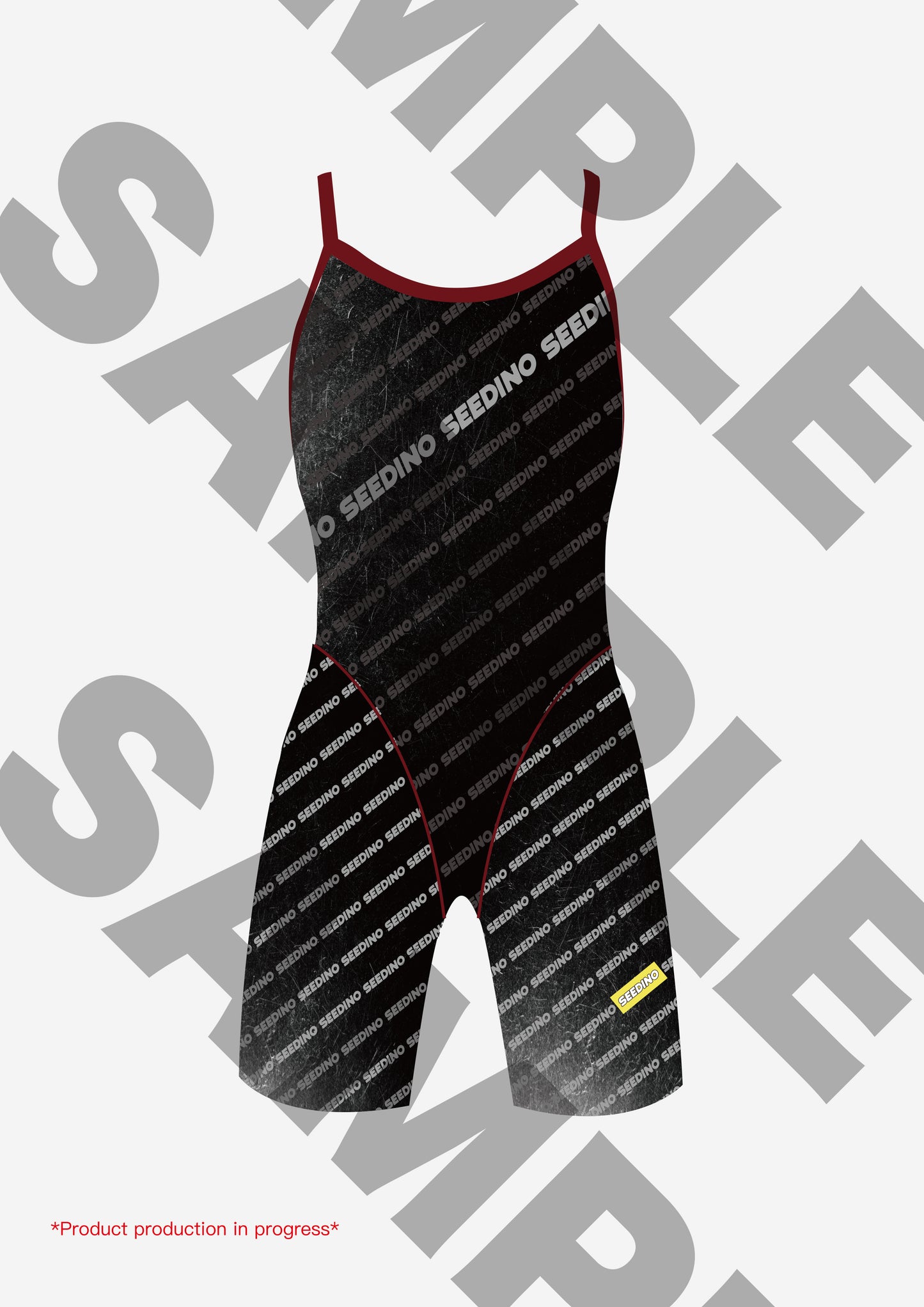 SEEDINO LOGO Charcoal Gray X Deep Red-VOPS