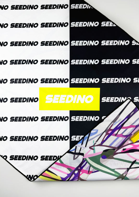SEEDINO LOGO Classic Black & White Towel
