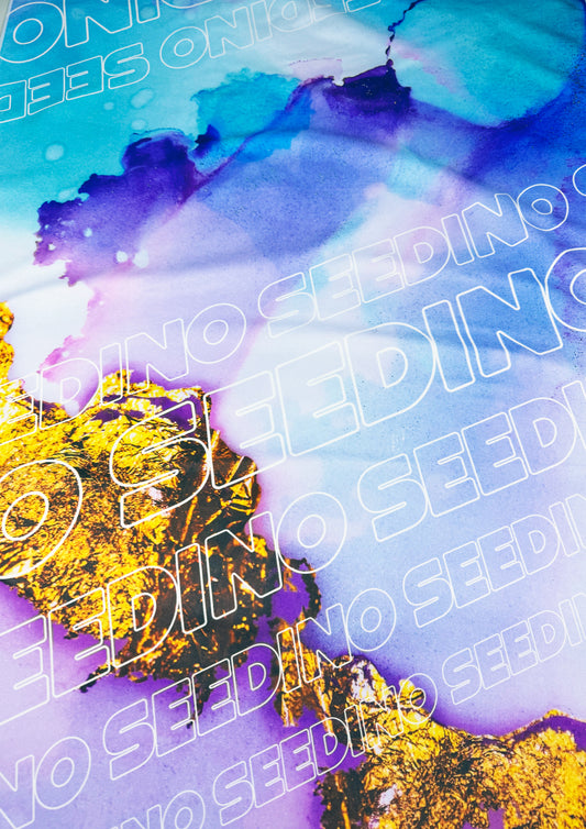 SEEDINO LOGO Camouflage Gold Flakes Towel