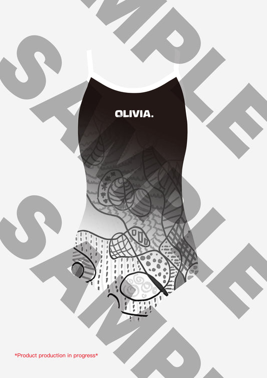 Olivia B&W Abstract Drawing Style