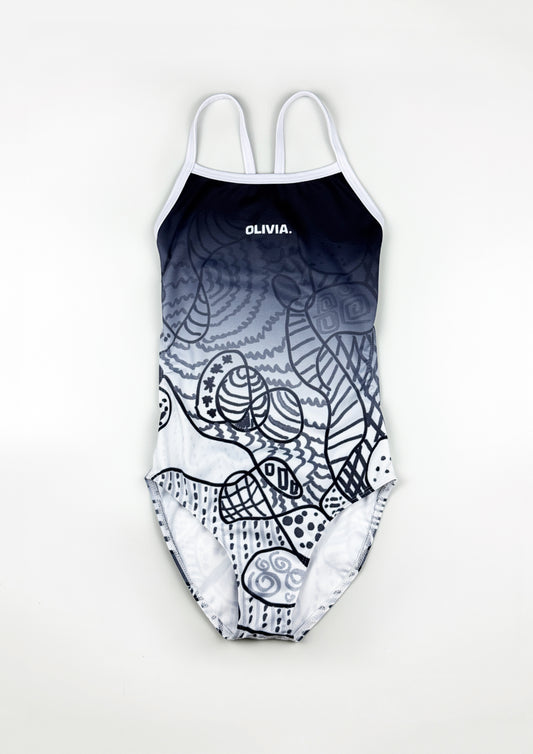 Olivia B&W Abstract Drawing Style